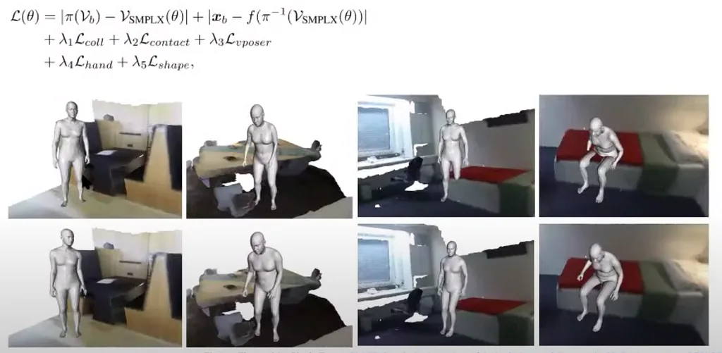 Top row: results before optimization, bottom row: after optimization